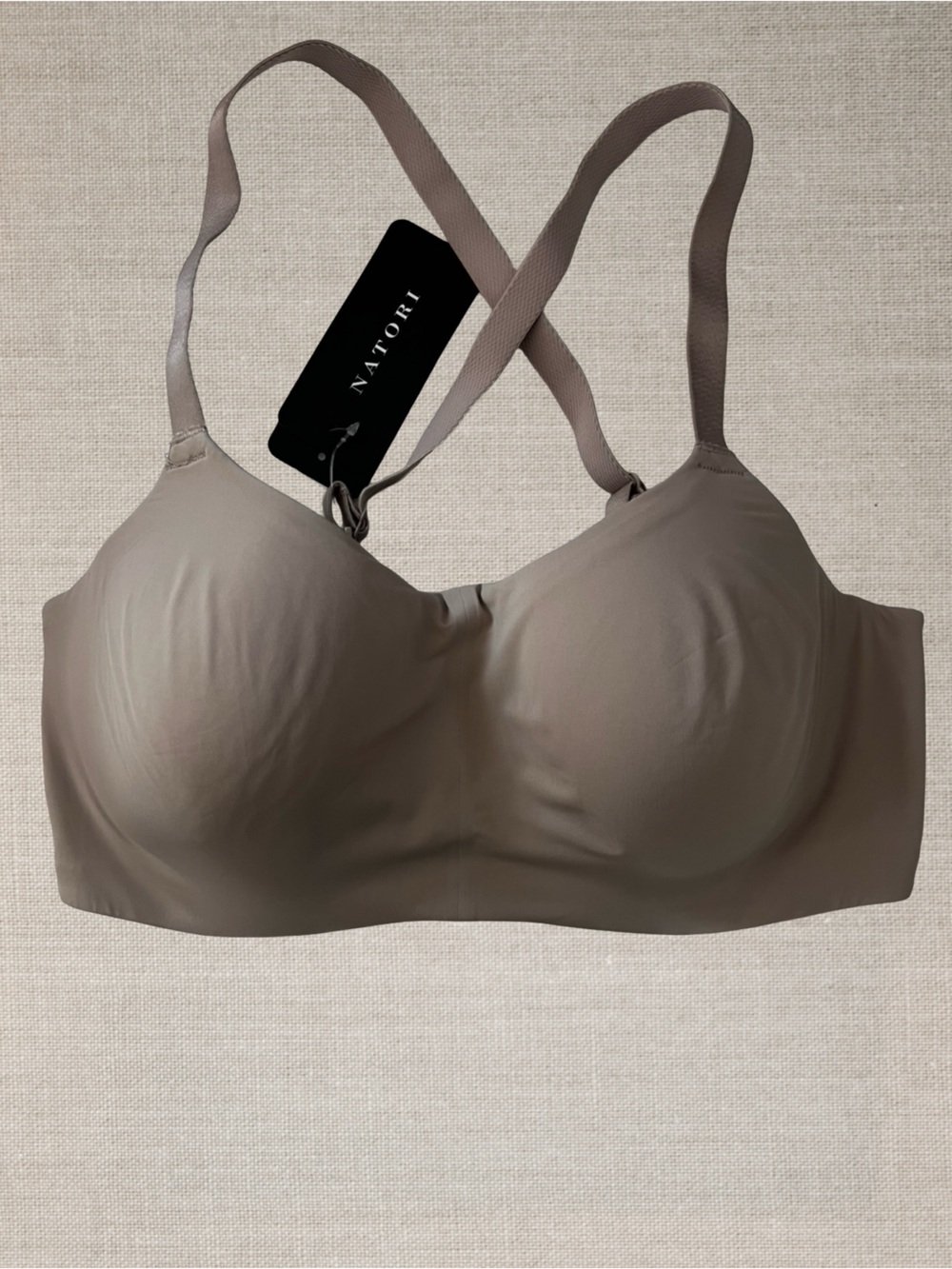 NWT Natori Elevate High-Impact Convertible Underwire Sports Bra 34C Driftwood